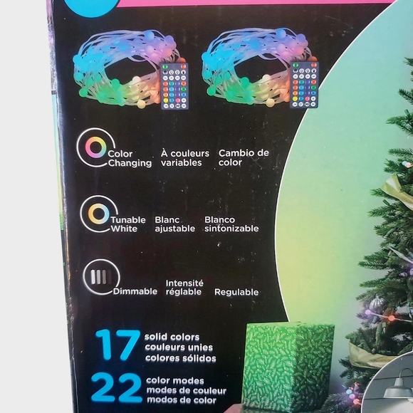 Enbrighten LED Color Changing Bubble Lights 2 Sets 90 Lights per Set Holiday NIB - Picture 3 of 9